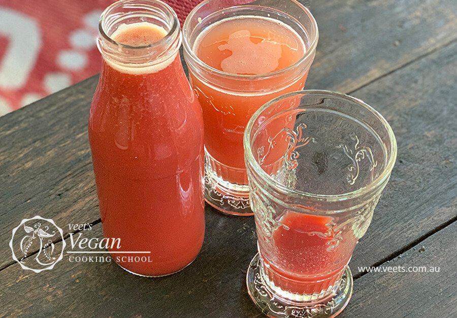 Raspberry and Blood Orange Cordial