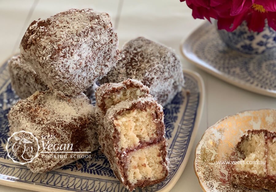 Vegan Lamingtons