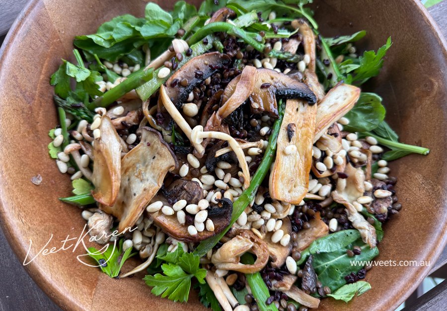 Wild Mushroom and Black Rice Salad